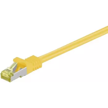 DSIT Cat.7 S/FTP PiMF RJ45 tīkla vads, 10m, dzeltens, 10Gbps, 600MHz, LSZH