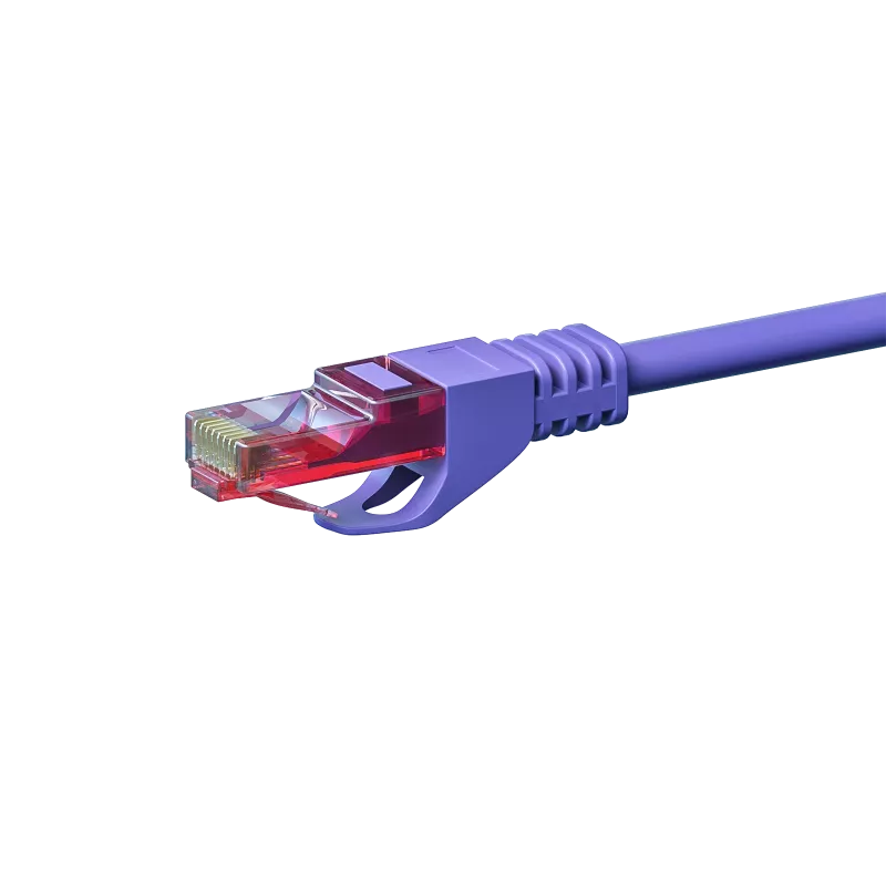 DSIT CAT6 Ethernet Patch Cable U/UTP 0,5 m violeta 100% varš