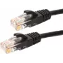 DSIT CAT6 tīkla kabelis U/UTP 15 m melns 100% varš (DC-60-150)