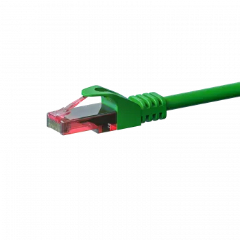 DSIT CAT6 U/UTP Ethernet ielāpu kabelis, 20m, zaļš, 100% varš, RJ45, bez aizķeršanās, Gigabit