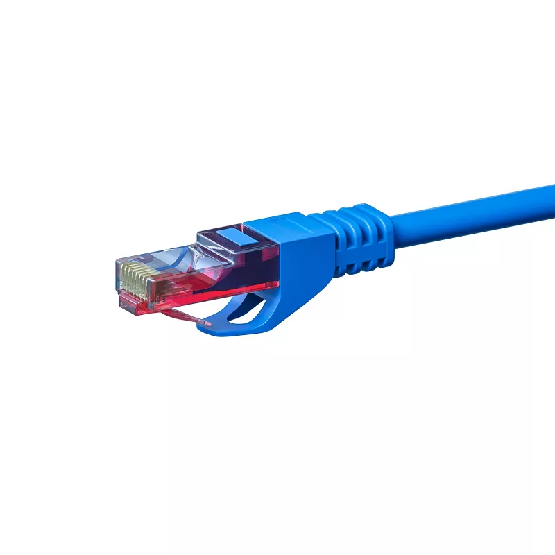 DSIT CAT6 U/UTP tīkla instalācijas kabelis, 50m, zils, 100% varš, ciets, 23 AWG, 250MHz, Eca