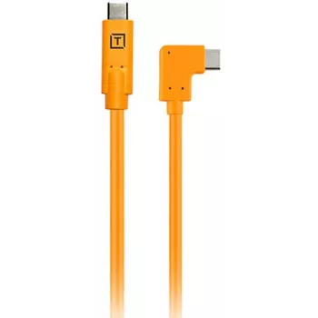 Leņķa USB-C–USB-C kabelis tethering fotografēšanai Tether Tools TetherPro 50 cm, Orange (CUCRTC1-ORG)