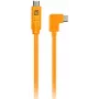 Leņķa USB-C–USB-C kabelis tethering fotografēšanai Tether Tools TetherPro 50 cm, Orange (CUCRTC1-ORG)