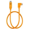 Leņķa USB-C–USB-C kabelis tethering fotografēšanai Tether Tools TetherPro 50 cm, Orange (CUCRTC1-ORG)