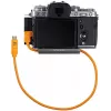 Leņķa USB-C–USB-C kabelis tethering fotografēšanai Tether Tools TetherPro 50 cm, Orange (CUCRTC1-ORG)