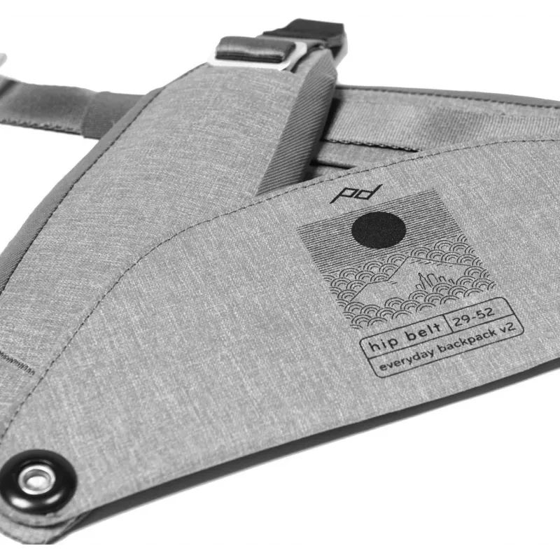 Peak Design Everyday Hip Belt v2, 29-52 in, Ash (BEDHB-52-AS-2)