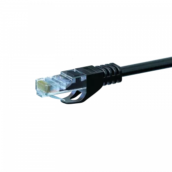 DSIT CAT 5e U/UTP tīkla vads, 0,5 m, melns, CCA, RJ45