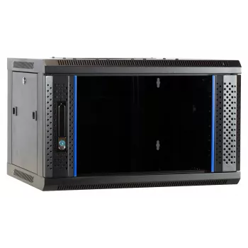 DSIT DS6404-F 4U sienas serveru skapis ar stikla durvīm, neizjaukts, 600 x 450 mm