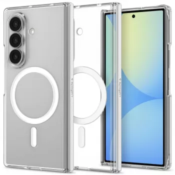 Spigen Air Skin Zero MagFit maciņš Samsung Galaxy Z Fold 8 Ultra, saderīgs ar MagSafe, Clear White krāsā (ACS11495)