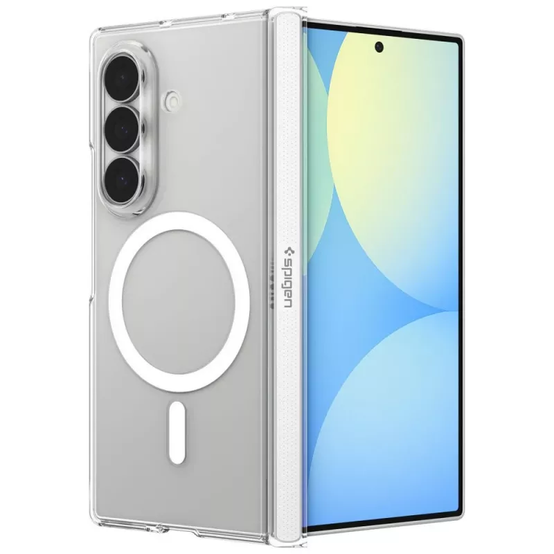 Spigen Air Skin Zero MagFit maciņš Samsung Galaxy Z Fold 8 Ultra, saderīgs ar MagSafe, Clear White krāsā (ACS11495)
