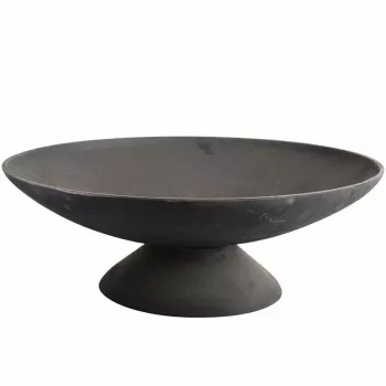 Fire Bowl L čuguna āra ugunskura bļoda, 60 cm apaļa, koksnes un ogļu kurināšanai, melna