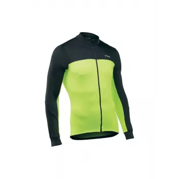 Northwave Force 2 vīriešu īsās piedurknes riteņbraukšanas krekls melns/dzeltens fluo, izmērs S