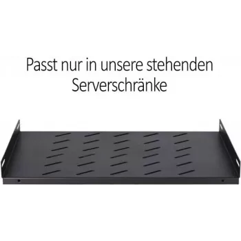 DSIT DS-FH100 fiksētais plaukts 1000 mm dziļiem serveru skapjiem, 1U, 19 inch, melns