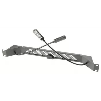 DSIT 19 inch gooseneck LED gaisma daudzkrāsu RGB 1U plaukta stiprinājums