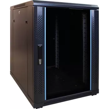 DSIT DS6615-MINI 15U 600x600 mm sienas servera skapis ar stikla durvīm