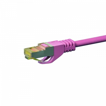 DSIT Cat.7 S/FTP RJ45 tīkla kabelis, 0,25 m, rozā