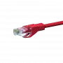 DSIT CAT5e U/UTP tīkla vads, 1m, sarkans, 100% varš (DC-55-010)