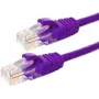 DSIT CAT5e U/UTP tīkla vads, 2m, violets, 100% varš