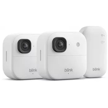 Bezvadu drošības kameru sistēma (2 kameras) Amazon Blink Outdoor 2K+, White (B0F9632B4F)