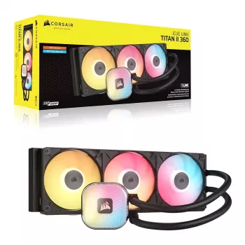CORSAIR iCUE LINK TITAN II 360 RX RGB Black šķidruma CPU dzesētājs