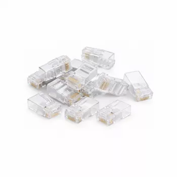 DSIT UTP RJ45 CAT6a tīkla spraudnis viendzīslu kabeļiem, 10 gab.