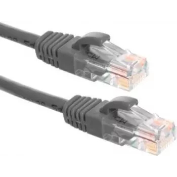 DSIT CAT6a U/UTP 100% vara ielāpu kabelis, 5m, pelēks, RJ45, 10Gbps, 500MHz