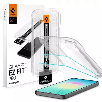 Spigen Glas.tR EZ Fit Pro 2-Pack rūdīta stikla ekrāna aizsargs Samsung Galaxy A27 5G - dzidrs