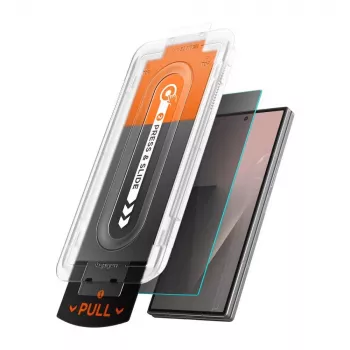 Spigen Glas.tR EZ Fit Pro 2-Pack rūdīta stikla ekrāna aizsargs ar Ultra Privacy filtru Samsung Galaxy Z Fold 7 / 8 galvenajam ekrānam