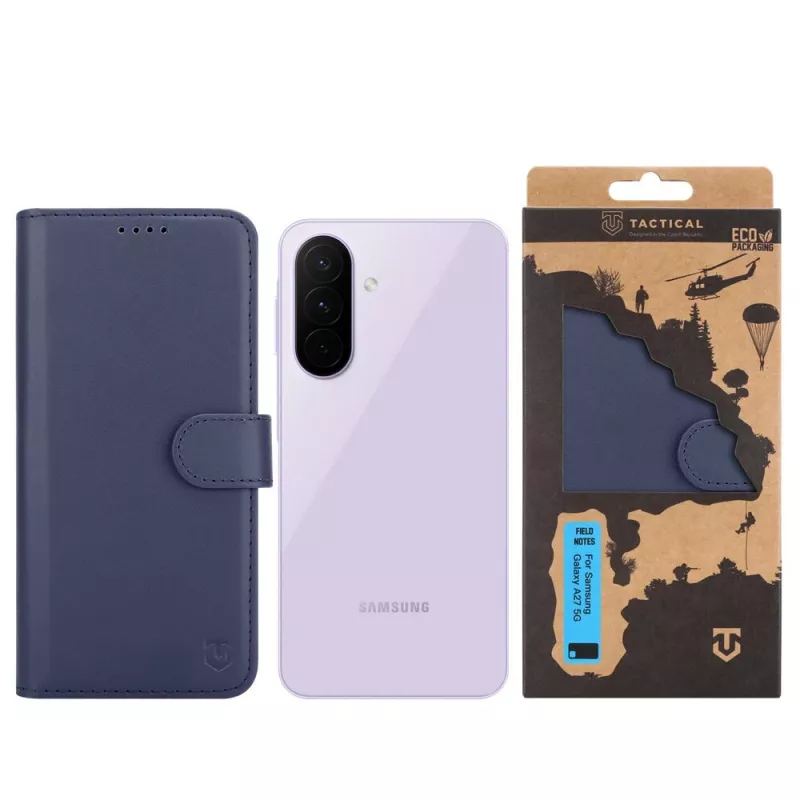 Taktiskais grāmatas vāks Field Notes Galaxy A27 5G Zils