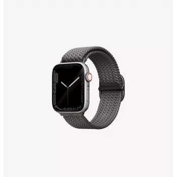 UNIQ Aspen pītā cilpa Apple Watch 42/41/40mm Series 1-11/SE/SE2/SE3 - Granīta pelēka