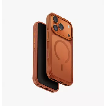UNIQ Veren MagClick uzlādes maciņš iPhone 17 Pro - oranžs