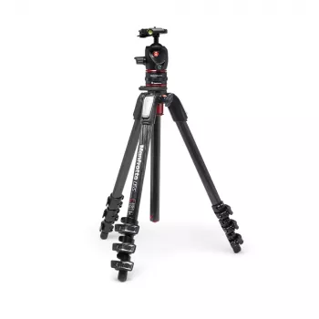 Manfrotto MK055CXPRO4BHQR oglekļa šķiedras statīvs ar lodveida galvu