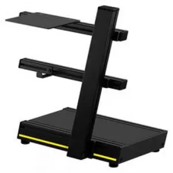 Sabelt PC-Halterung – zemgalda datora torņa turētājs, tērauds, melns, platums regulējams 150–250 mm, 25 kg slodze