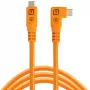 Tether Tools TetherPro Optima 10G USB-C–USB-C leņķa kabelis, 1.8 m, oranžs (CUC06RTG2-ORG)