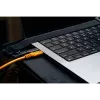 Tether Tools TetherPro Optima 10G USB-C–USB-C leņķa kabelis, 1.8 m, oranžs (CUC06RTG2-ORG)
