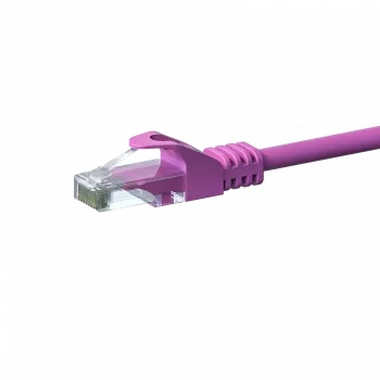 DSIT Cat 6 U/UTP tīkla vads, 2 m, rozā, CCA, RJ45, 1 Gbps, 250 MHz