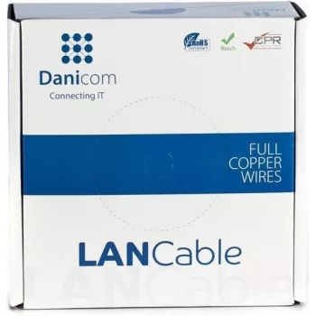 DSIT DANICOM CAT5E UTP 50m PVC Fca tīkla kabelis DC-UTP5E-50-FCA