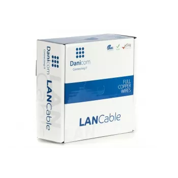 DSIT DANICOM CAT5E FTP 100m elastīgs tīkla kabelis PVC (Fca) - DC-FTP5E-100-FCA