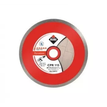RUBI DIAL DIAM. CPR 115 SUPERPRO 115 mm dimanta disks ar nepārtrauktu malu porcelāna un akmens griešanai