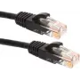 DSIT CAT6a U/UTP 100% Copper Ethernet Patch Cable, 2m, Melns