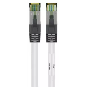 DSIT RJ45 tīkla kabelis S/FTP PiMF CAT 8 balts 0,25 m
