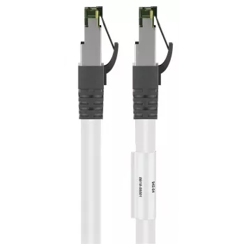 DSIT RJ45 tīkla kabelis S/FTP PiMF CAT 8 balts 0,25 m