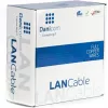 DSIT DANICOM CAT6A UTP 50m āra vads ar cieto vadītāju un PE apvalku (Fca) - Melns