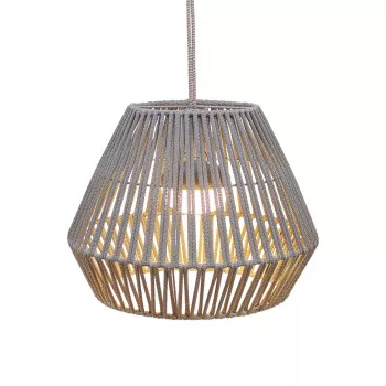 NewGarden Conta uzlādējama LED piekaramā lampa, taupe pelēka, 2.5W, 180lm, skārienvadība, IP44, USB-C, 2000mAh