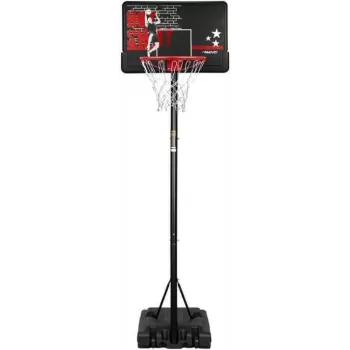 BASKETBALL STAND HOT SHOT - Pārnēsājams basketbola grozs, regulējams augstums 165-220 cm, 75x50 cm polikarbonāta aizmugures dēlis, tērauda gredzens, uzpildāma pamatne
