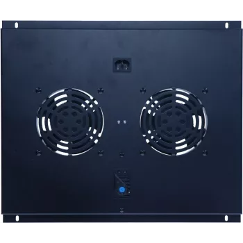DSIT DS-FT60 Server Rack Ventilatoru Bloks ar 2 Ventilatoriem un Termostatu 600mm Dziļiem Skapjiem