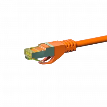 DSIT Cat.7 S/FTP PiMF RJ45 tīkla vads, 0,5 m, oranžs