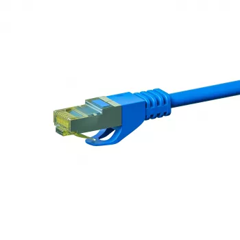 DSIT Cat.7 S/FTP tīkla kabelis, RJ45 vīrietis uz RJ45 vīrieti, zils, 7,5 m