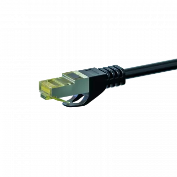 DSIT DC-70-100 Cat.7 S/FTP PiMF RJ45 tīkla vads, 10m, melns, 10 Gbps, 600 MHz