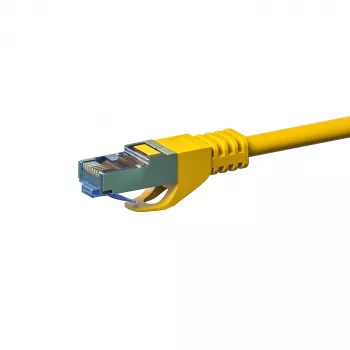 DSIT CAT 6a S/FTP LSOH tīkla vads, 0,25 m, dzeltens